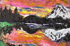$75 Spring in the Mountains 6"X6"