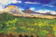 $75 Plains and Mountains 6"X6"